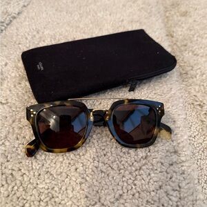 Celine Tortoise Square Sunglasses